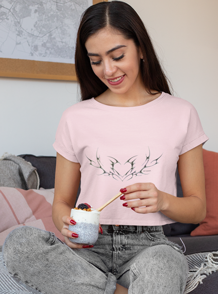 Drip SquadX Women Heart Crop Top