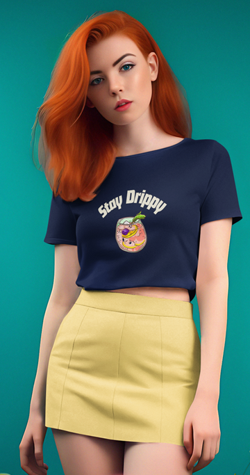 Drip SquadX Stay Drippy Dark Crop Top