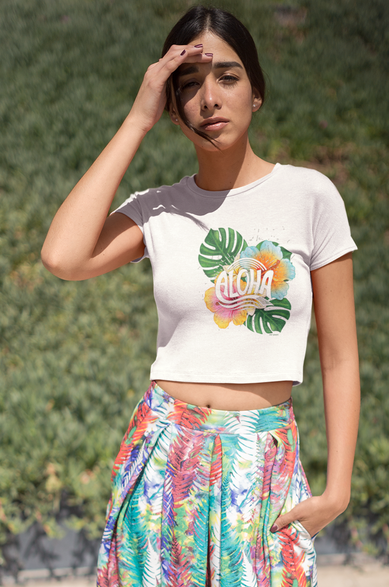 Drip SquadX Women Aloha Crop Top