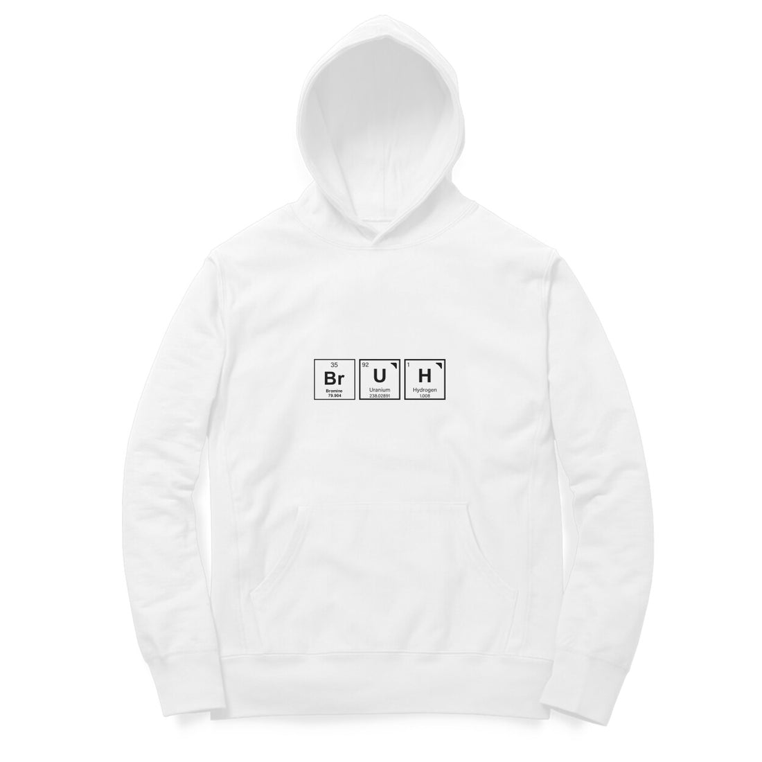 Drip SquadX Bruh Oversize Hoodie White