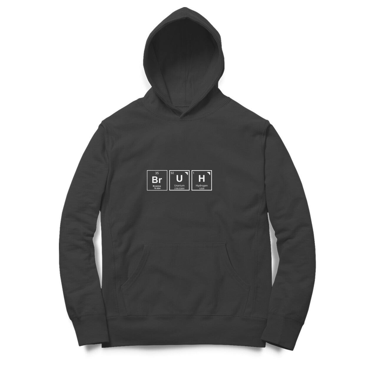 Unisex Bruh Hoodie Blue 300 GSM Premium cotton | Dripsquadx