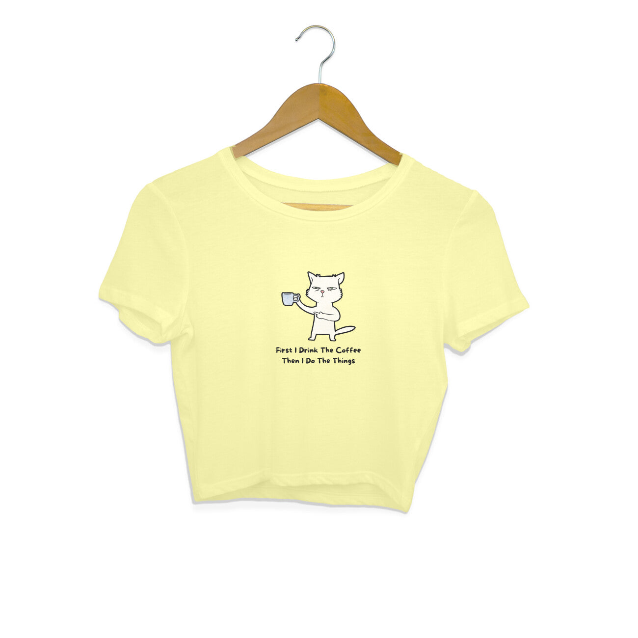 Drip SquadX Coffee First Casual Crop Top