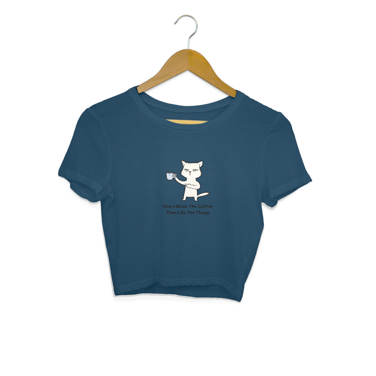 Drip SquadX Coffee First Casual Crop Top