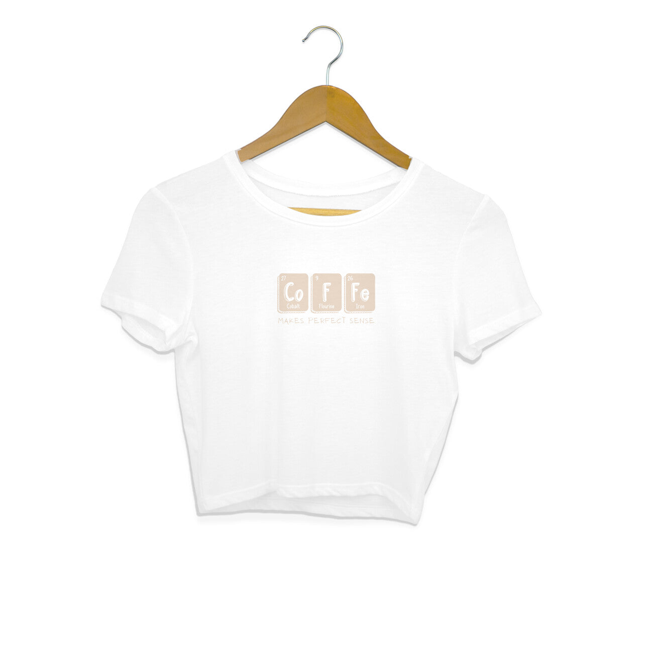 Drip Squad Coffee Makes perfect Sense Dark Crop Top