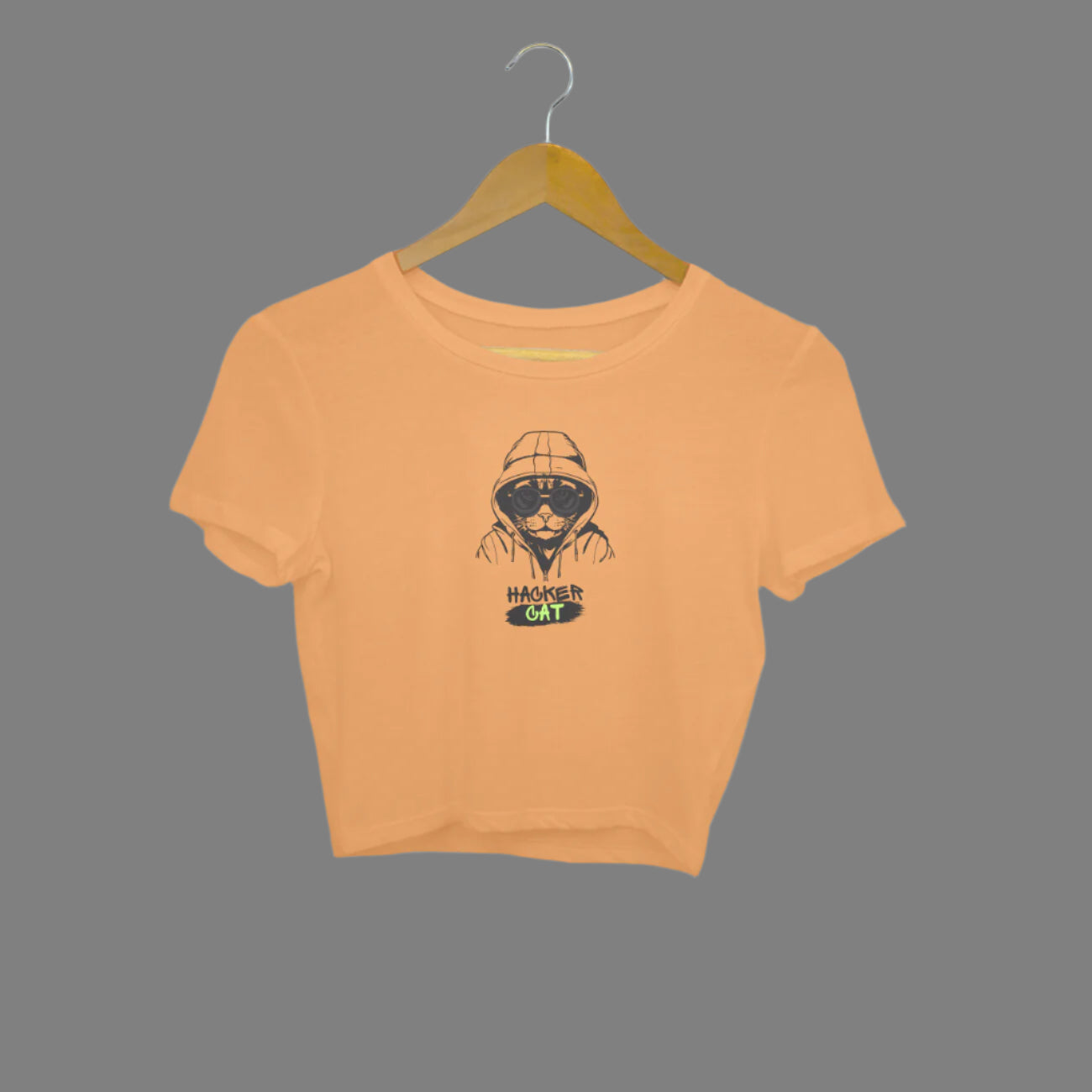 Drip SquadX Hacker Cat Crop Top