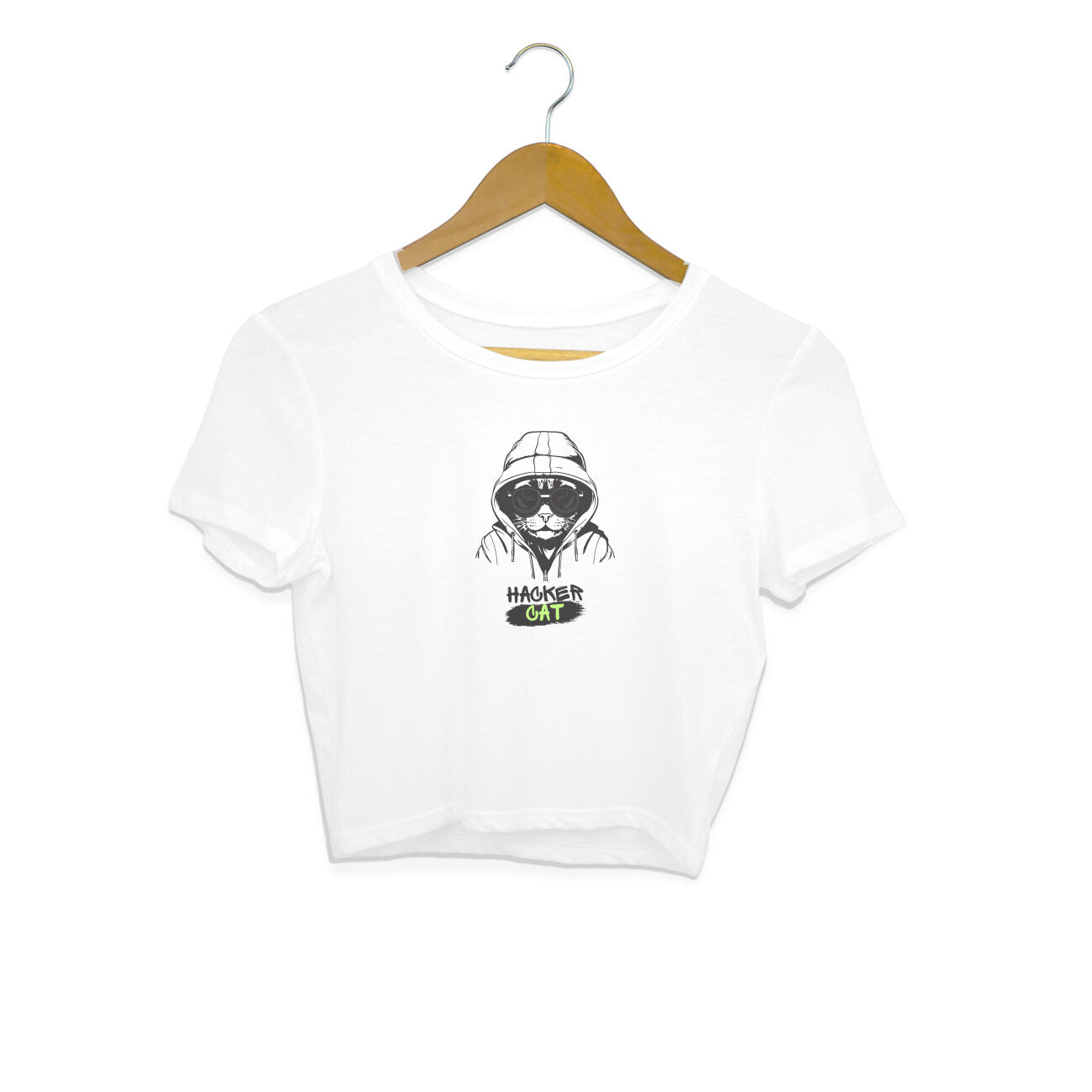 Drip SquadX Hacker Cat Crop Top