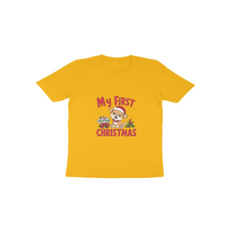 Drip SquadX Kids First Christmas Puppy Tshirt