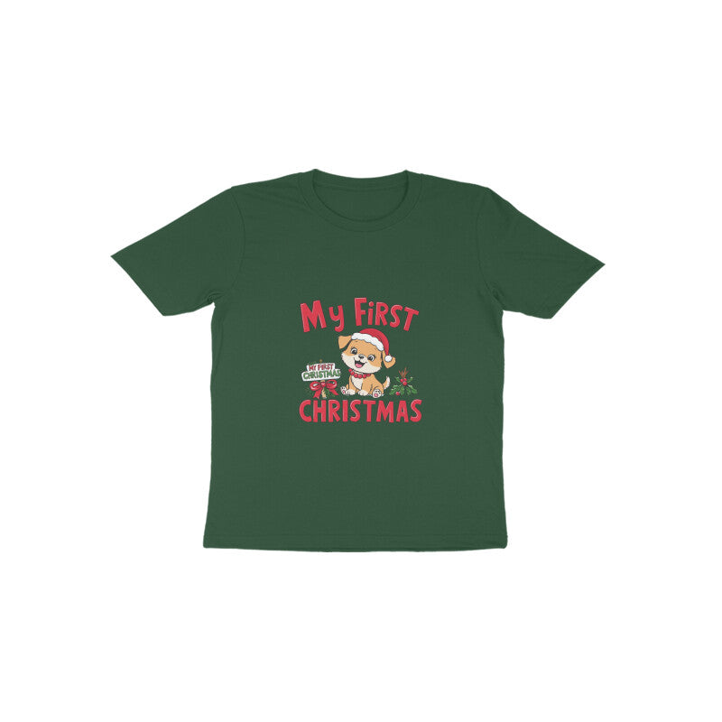 Drip SquadX Kids First Christmas Puppy Tshirt