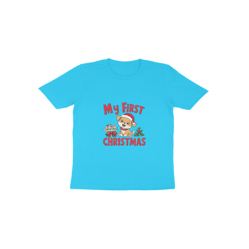 Drip SquadX Kids First Christmas Puppy Tshirt