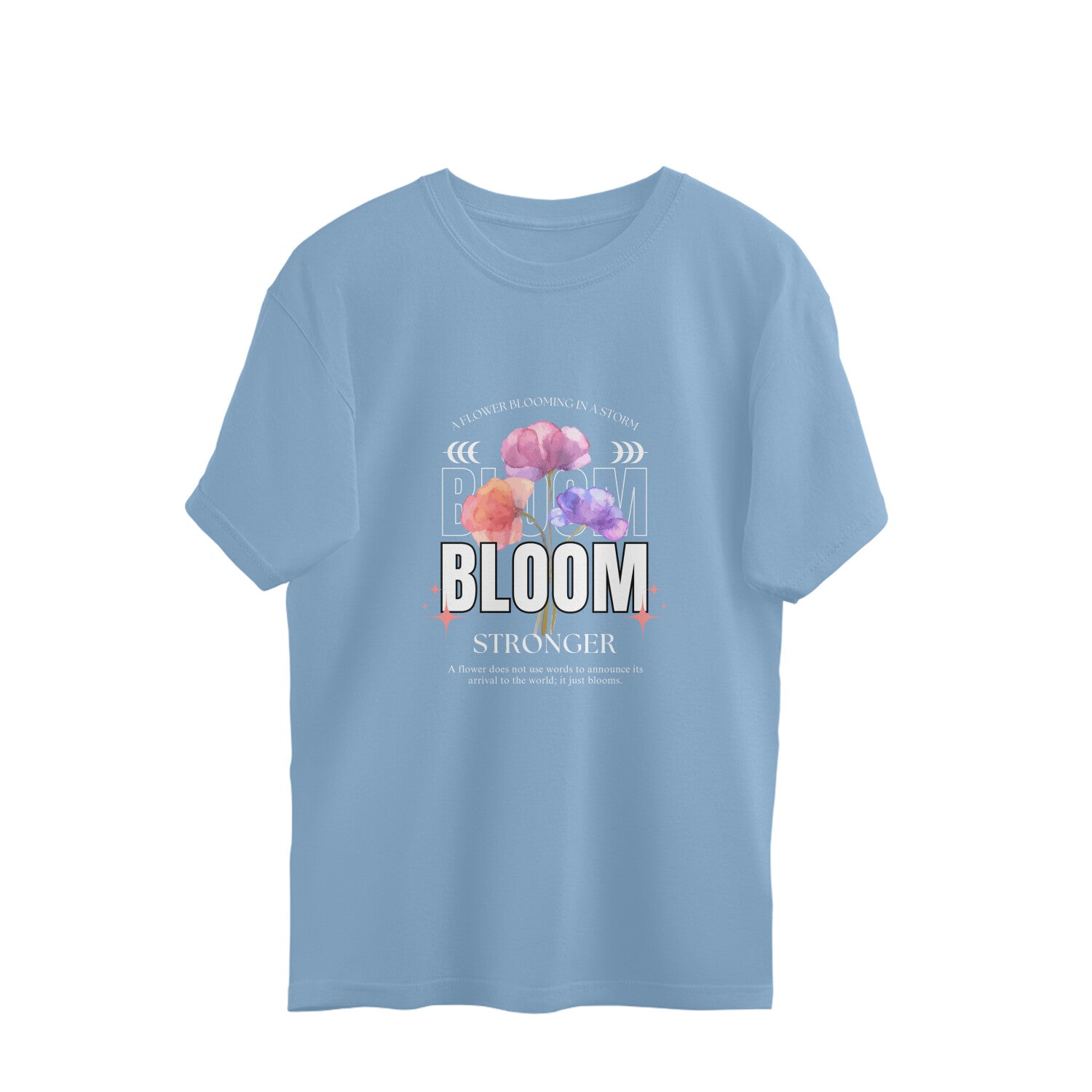 Drip SquadX Women Flower in Storm Oversized T-shirt