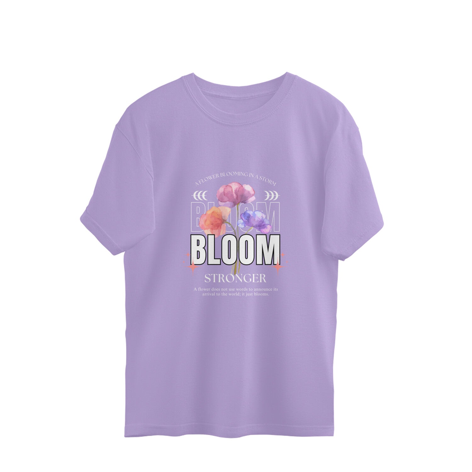 Drip SquadX Women Flower in Storm Oversized T-shirt