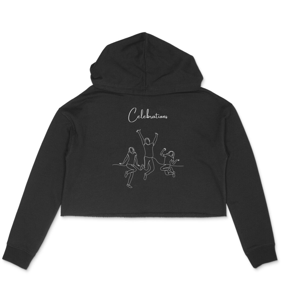 Regular Celebration Crop Hoodie 320 GSM Premium cotton | Dripsquadx