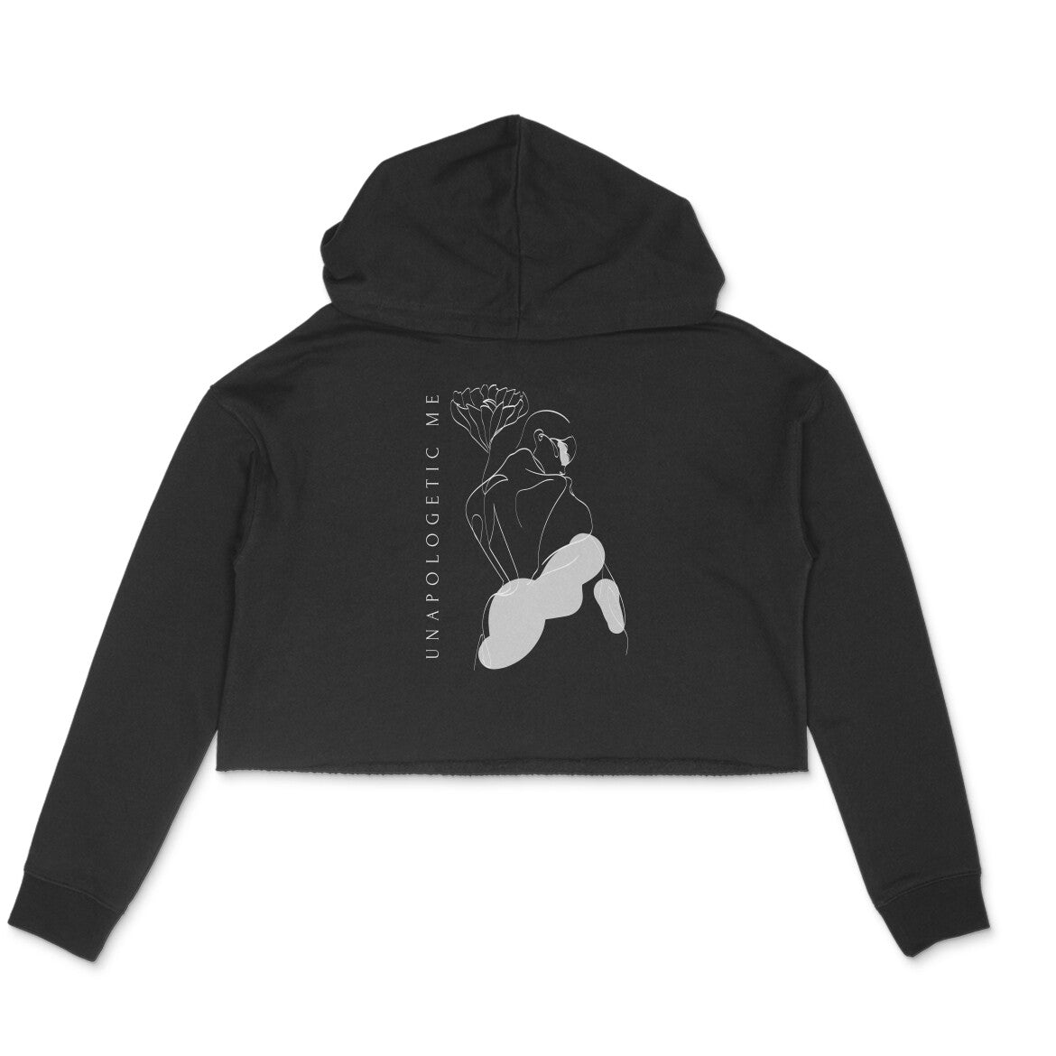 Regular Unapologetic Me Crop Hoodie Maroon N More 320 GSM Premium cotton | Dripsquadx