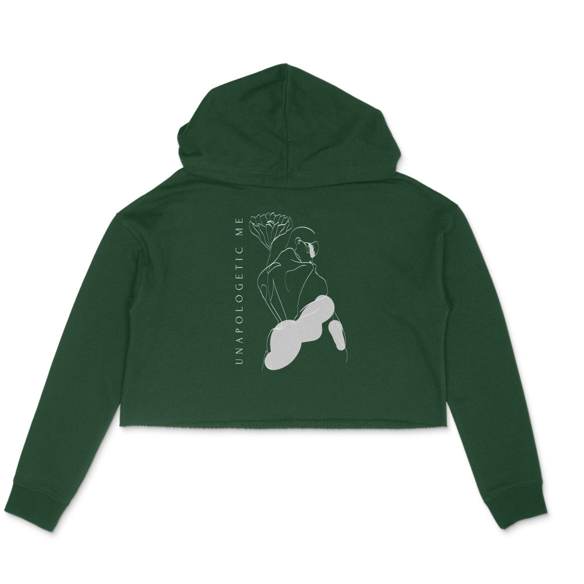 Regular Unapologetic Me Crop Hoodie Maroon N More 320 GSM Premium cotton | Dripsquadx