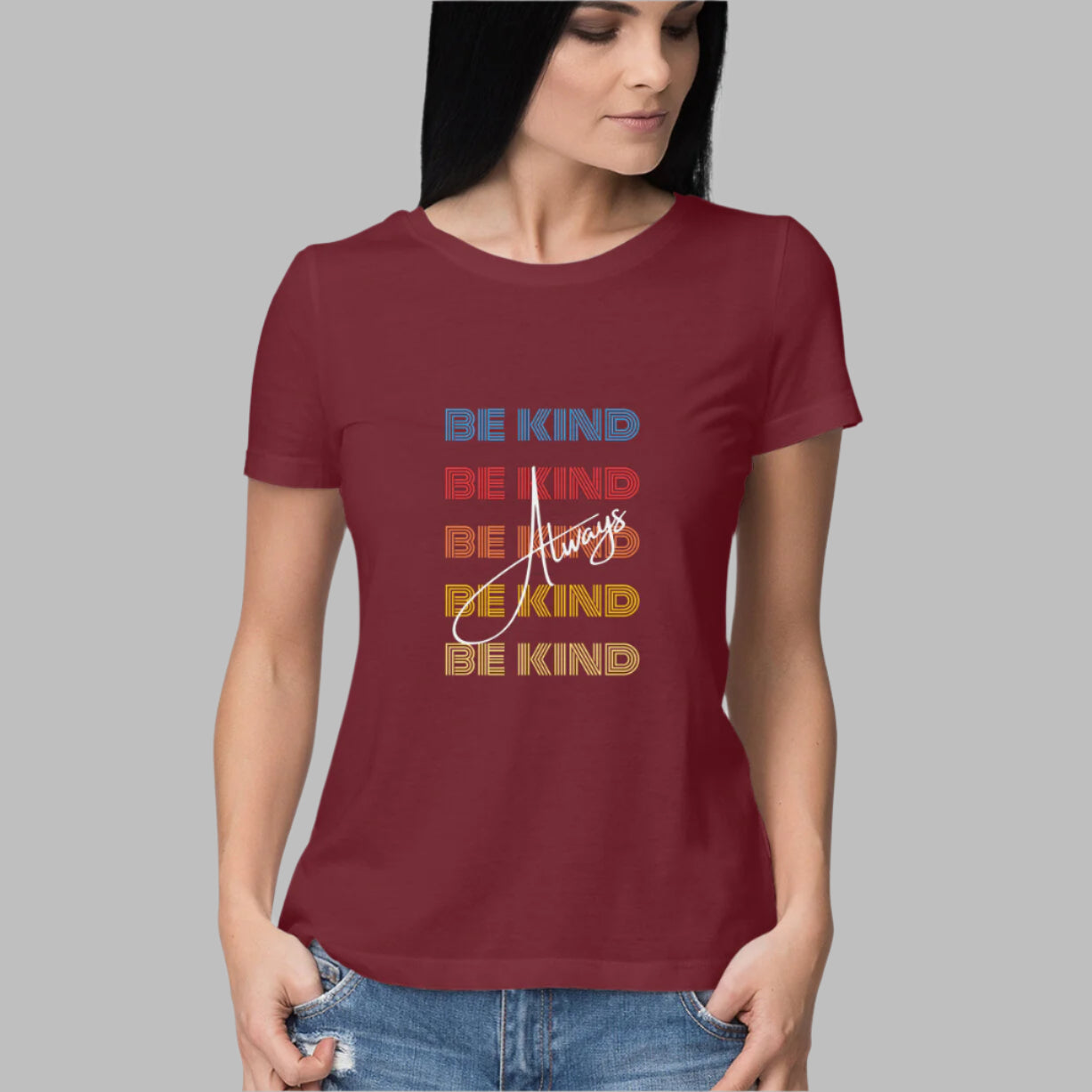 Drip SquadX Women Classic Be Kind Always Tshirt