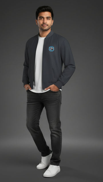 Unisex Dragon Bomber Jacket Black 320 GSM Premium cotton | Dripsquadx