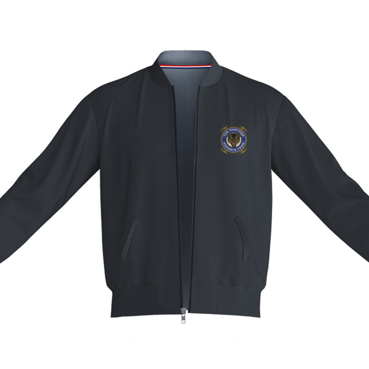 Unisex Panther Bomber Jacket Black 240 GSM Premium cotton | Dripsquadx