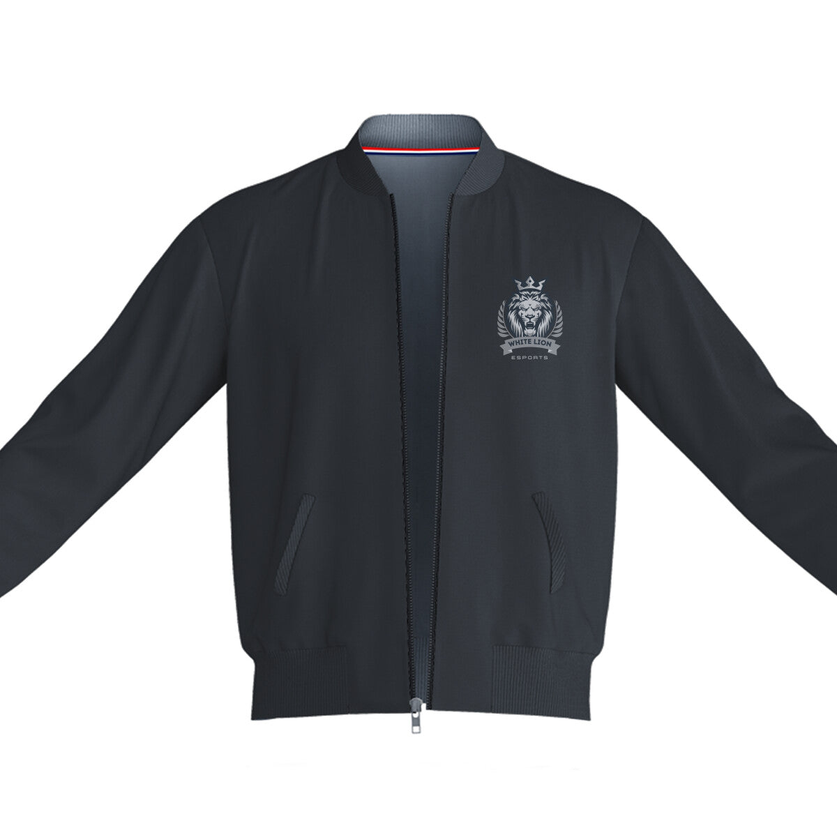 Unisex Lion Bomber Jacket Black 240 GSM Premium cotton | Dripsquadx