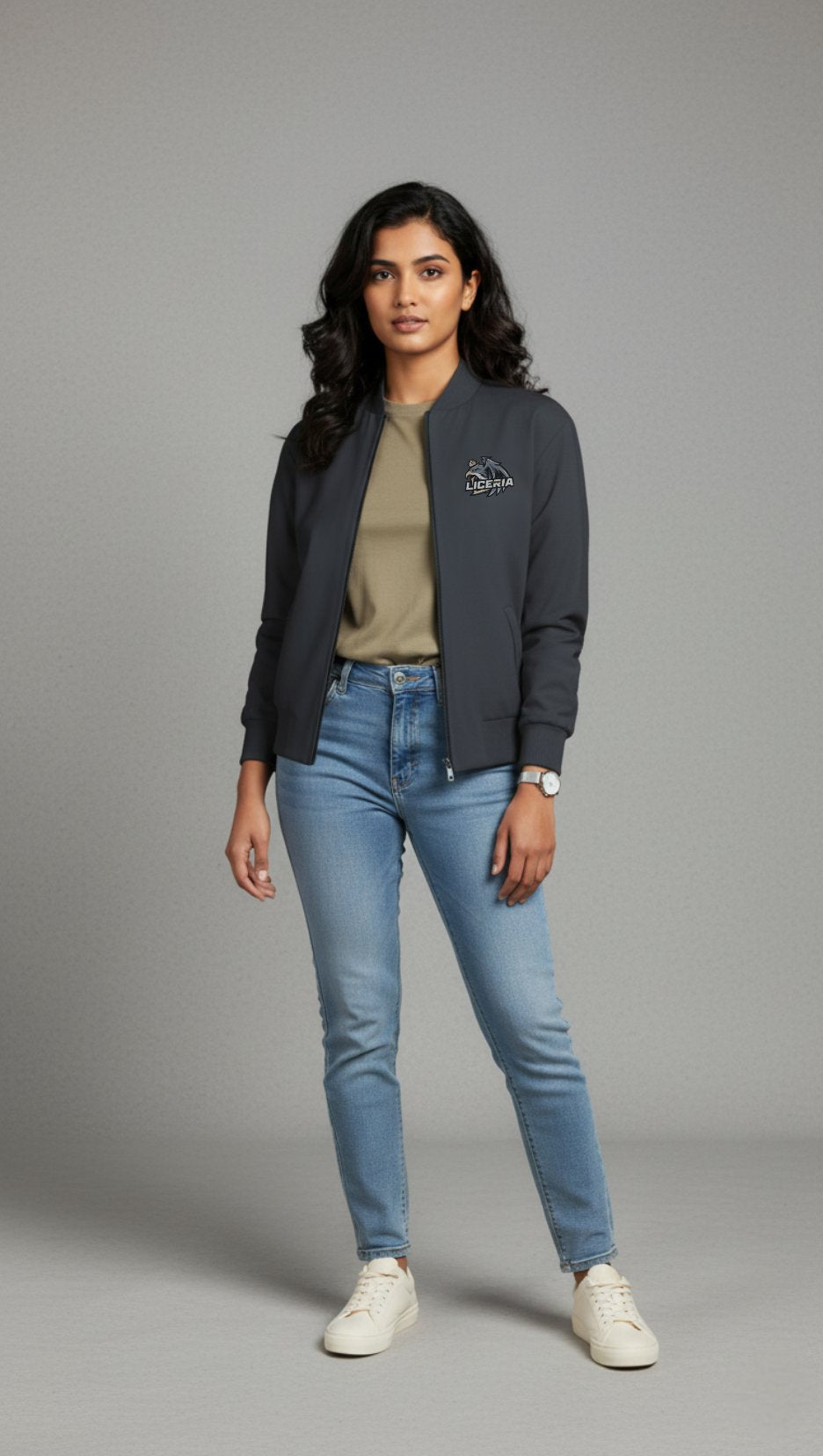 Unisex Eagle Esports Bomber Jacket Black 320 GSM Premium cotton | Dripsquadx