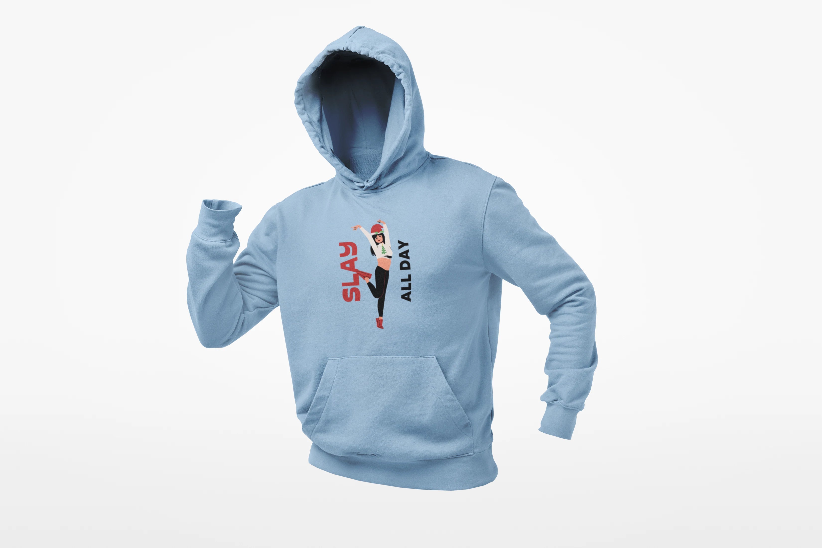 Unisex Slay All Day Hoodie Lavender N More 320 GSM Premium cotton | Dripsquadx