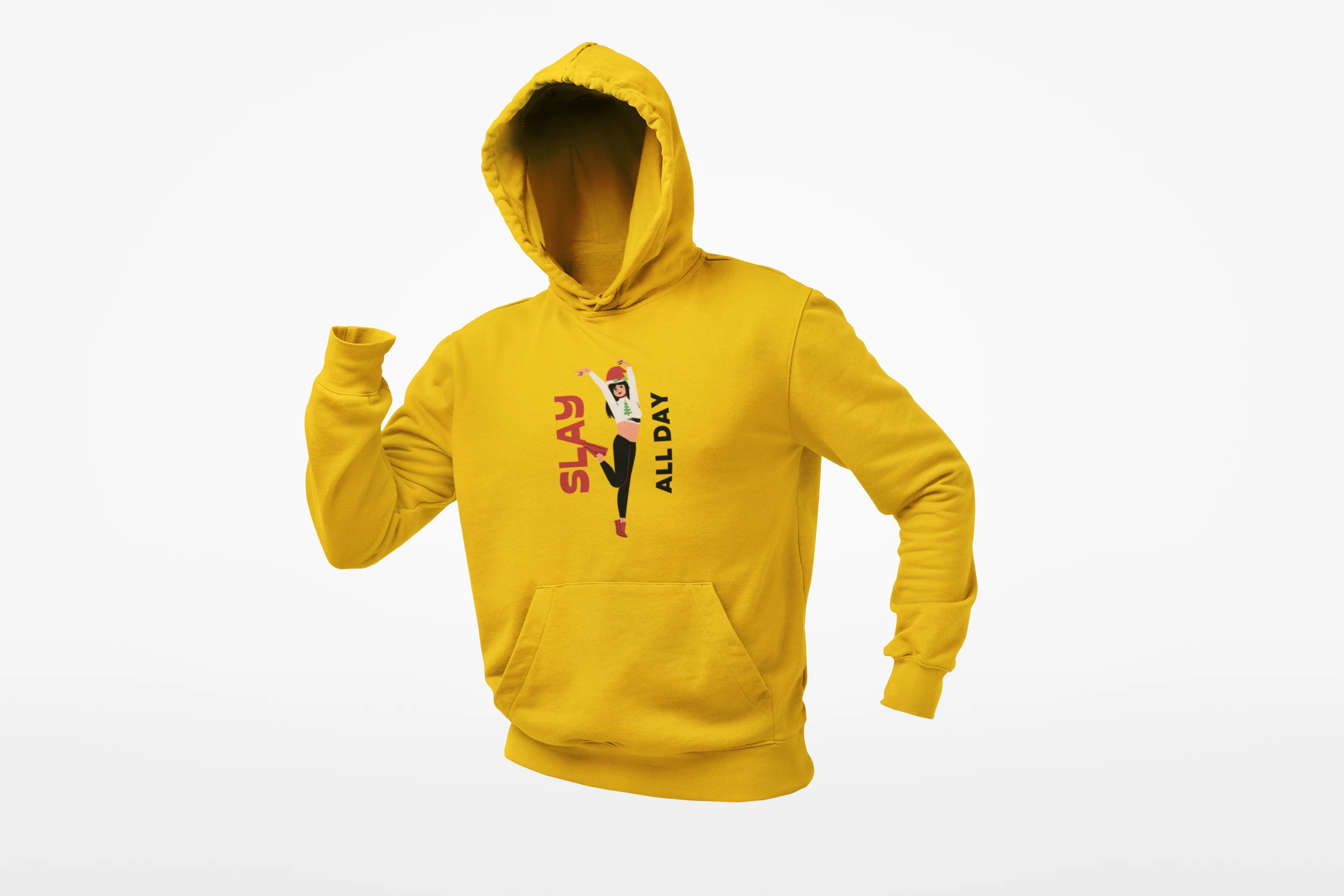 Unisex Slay All Day Hoodie Lavender N More 320 GSM Premium cotton | Dripsquadx
