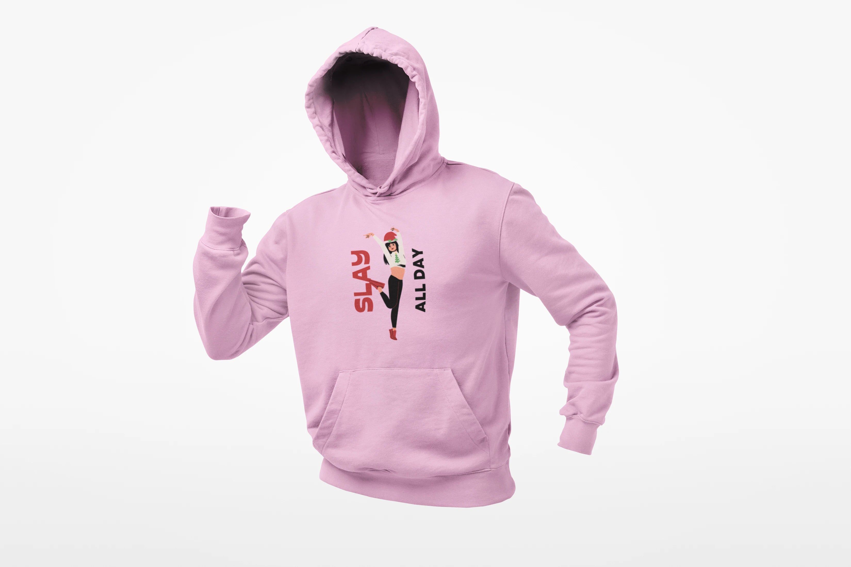 Unisex Slay All Day Hoodie Lavender N More 320 GSM Premium cotton | Dripsquadx