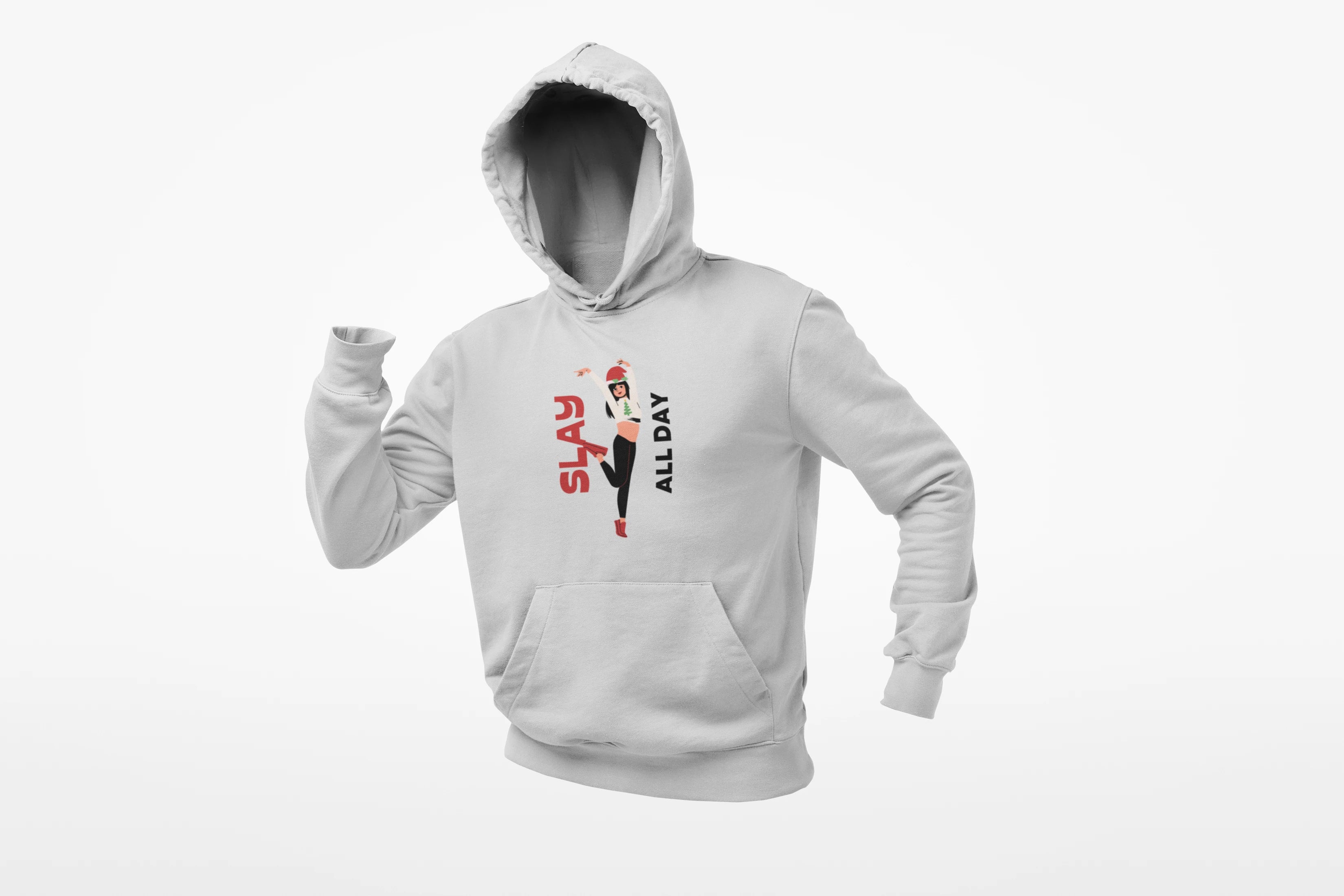 Unisex Slay All Day Hoodie Lavender N More 320 GSM Premium cotton | Dripsquadx
