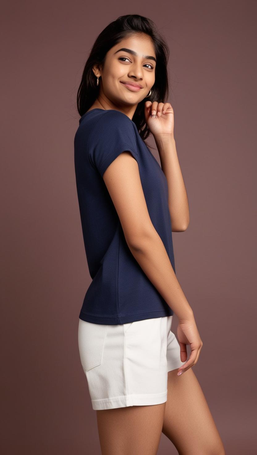 Navy Blue Solid Tee | Eco Essential Drop – DripSquadX