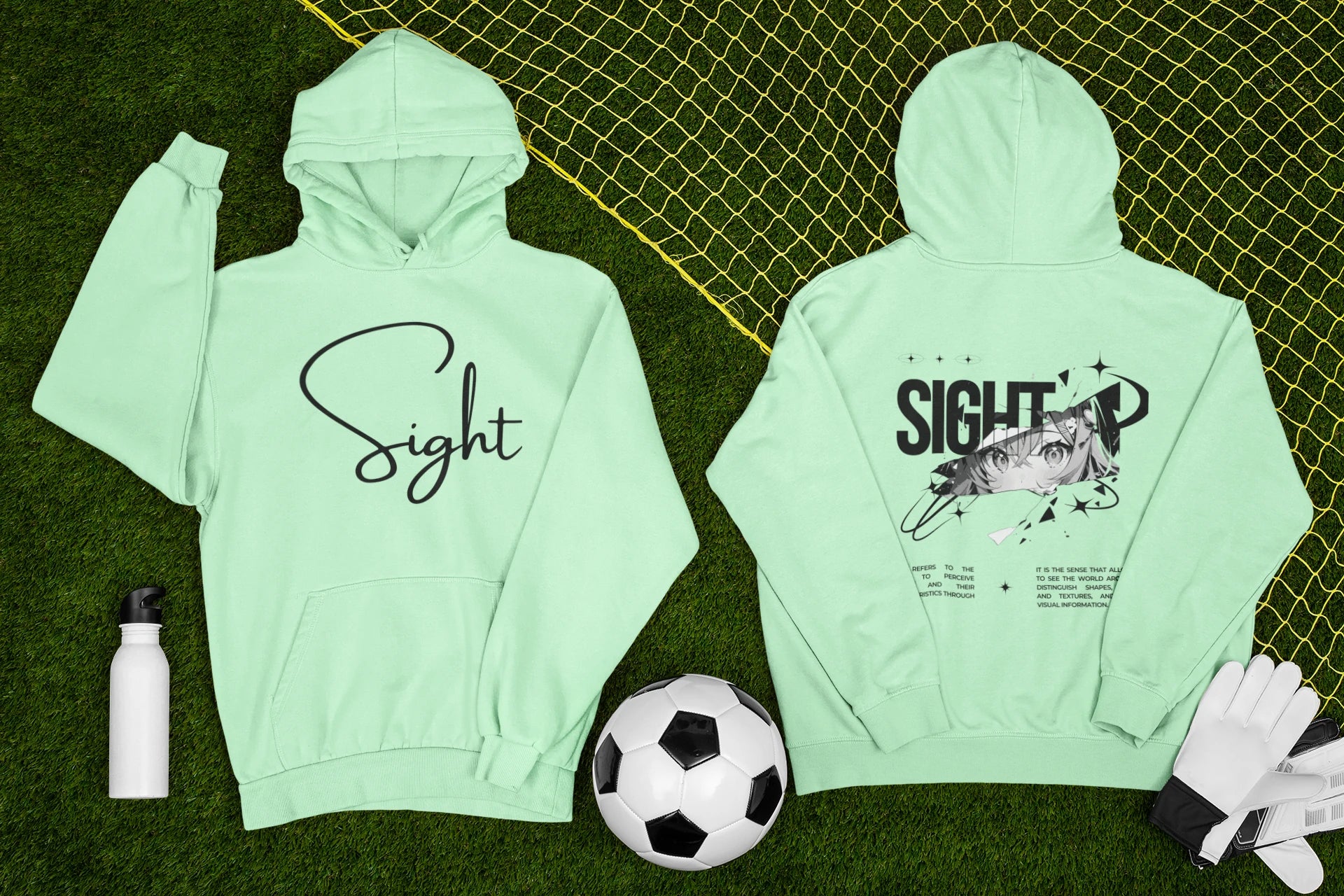 Unisex Anime inspired Sight Hoodie Lavender N More 320 GSM Premium cotton | Dripsquadx