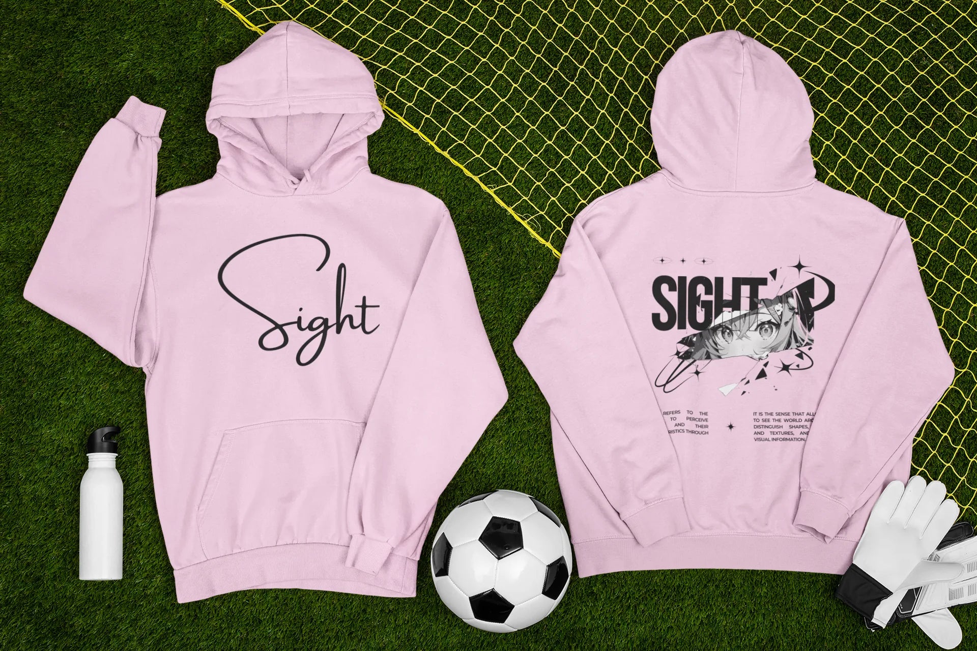 Unisex Anime inspired Sight Hoodie Lavender N More 320 GSM Premium cotton | Dripsquadx