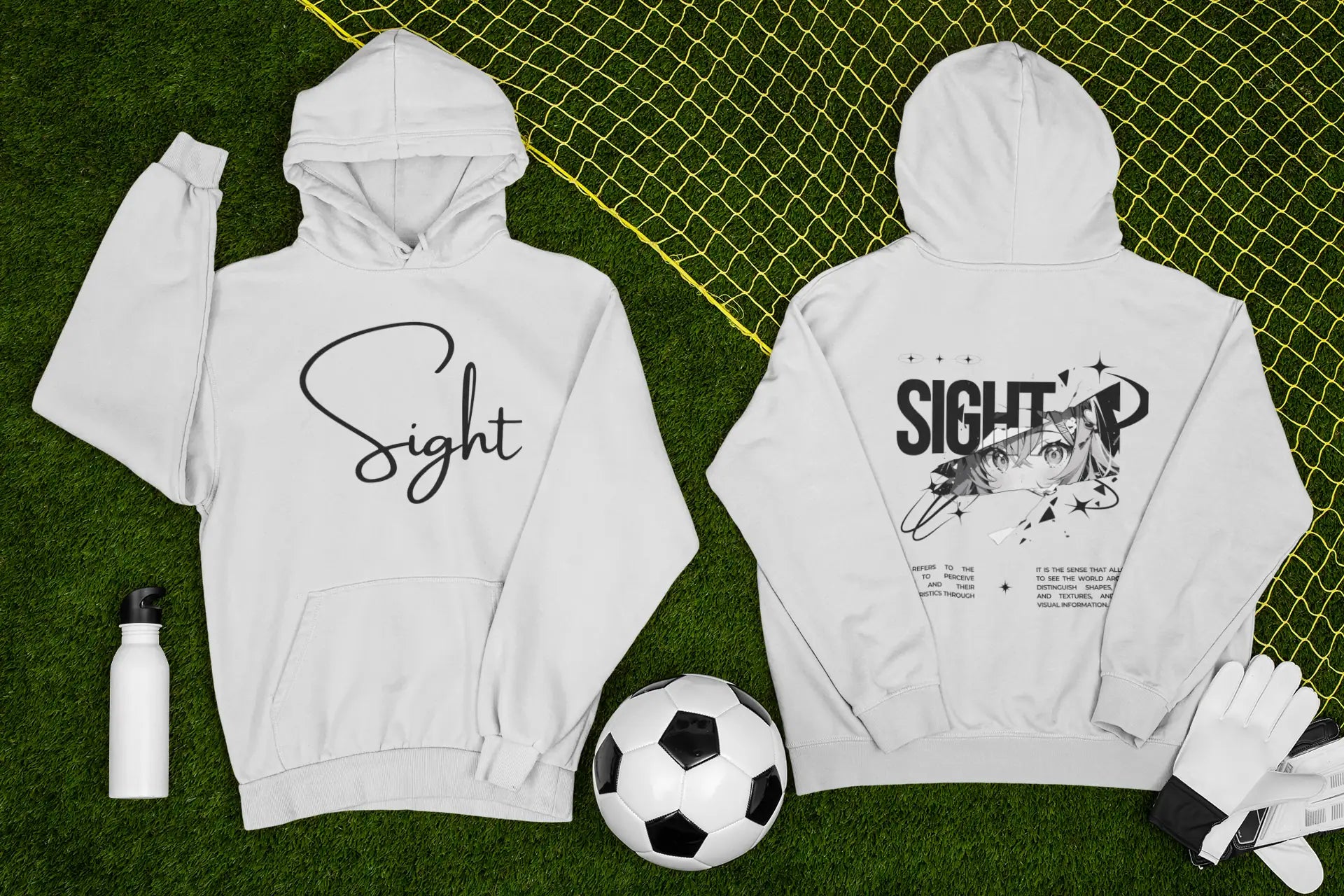 Unisex Anime inspired Sight Hoodie Lavender N More 320 GSM Premium cotton | Dripsquadx