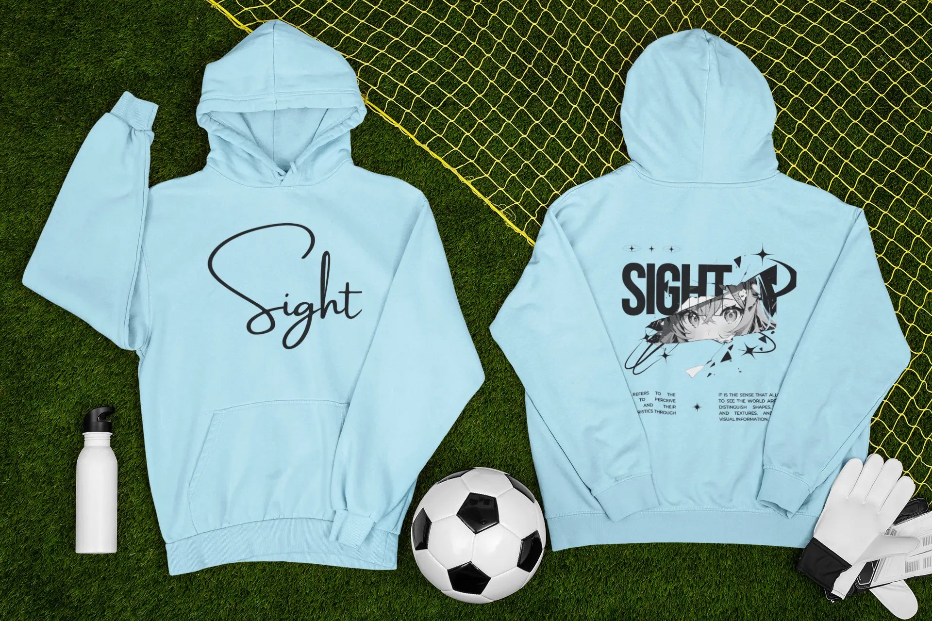 Unisex Anime inspired Sight Hoodie Lavender N More 320 GSM Premium cotton | Dripsquadx
