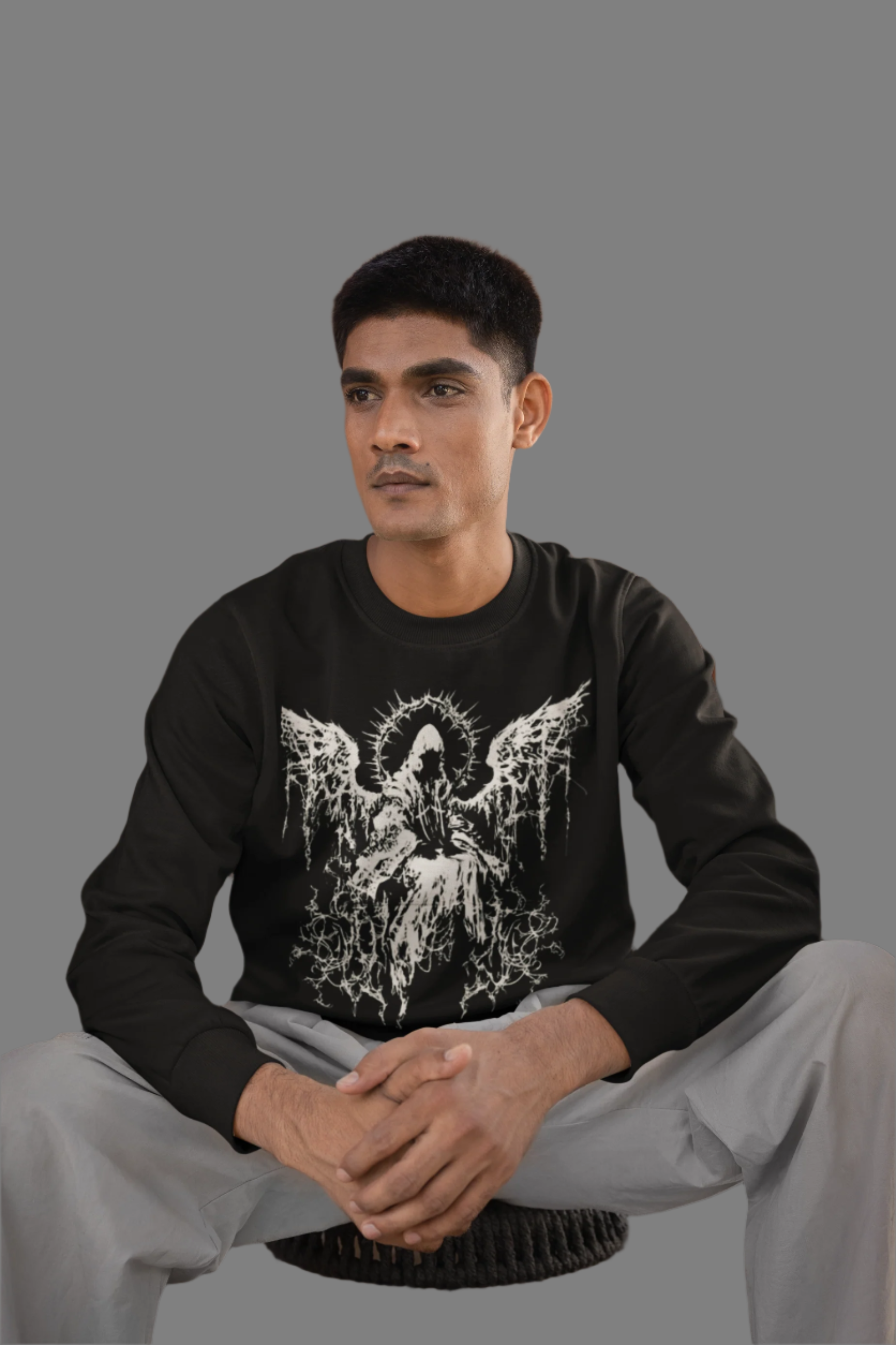 Drip SquadX Unisex Gothic Angel Sweatshirt
