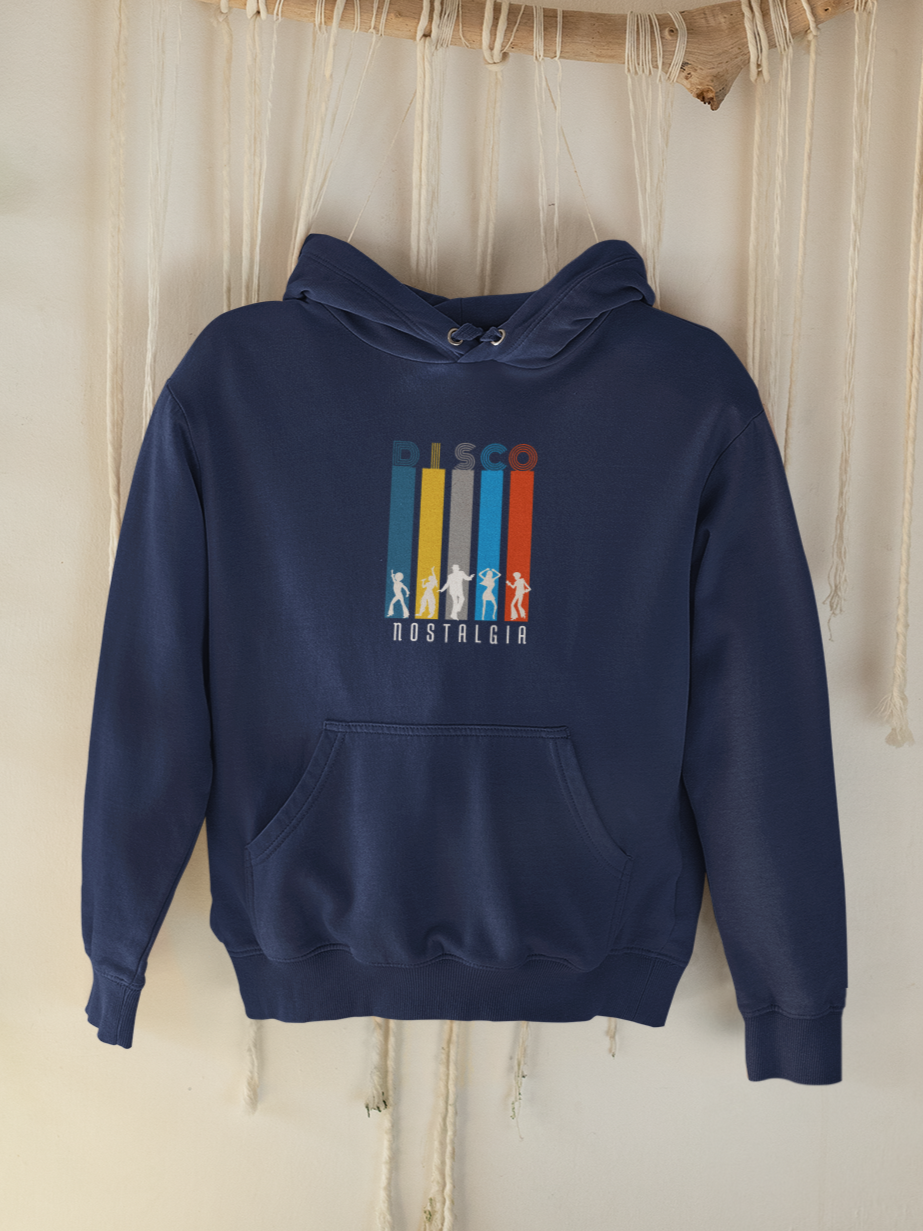 Unisex Disco Nostalgia Hoodie Black N More 300 GSM Premium cotton | Dripsquadx