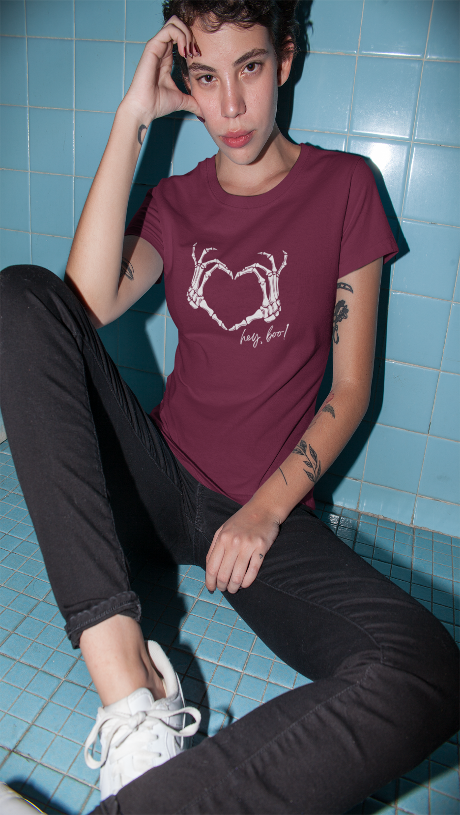 Drip Squadx Hey Boo Unisex Regular Fit T-Shirt