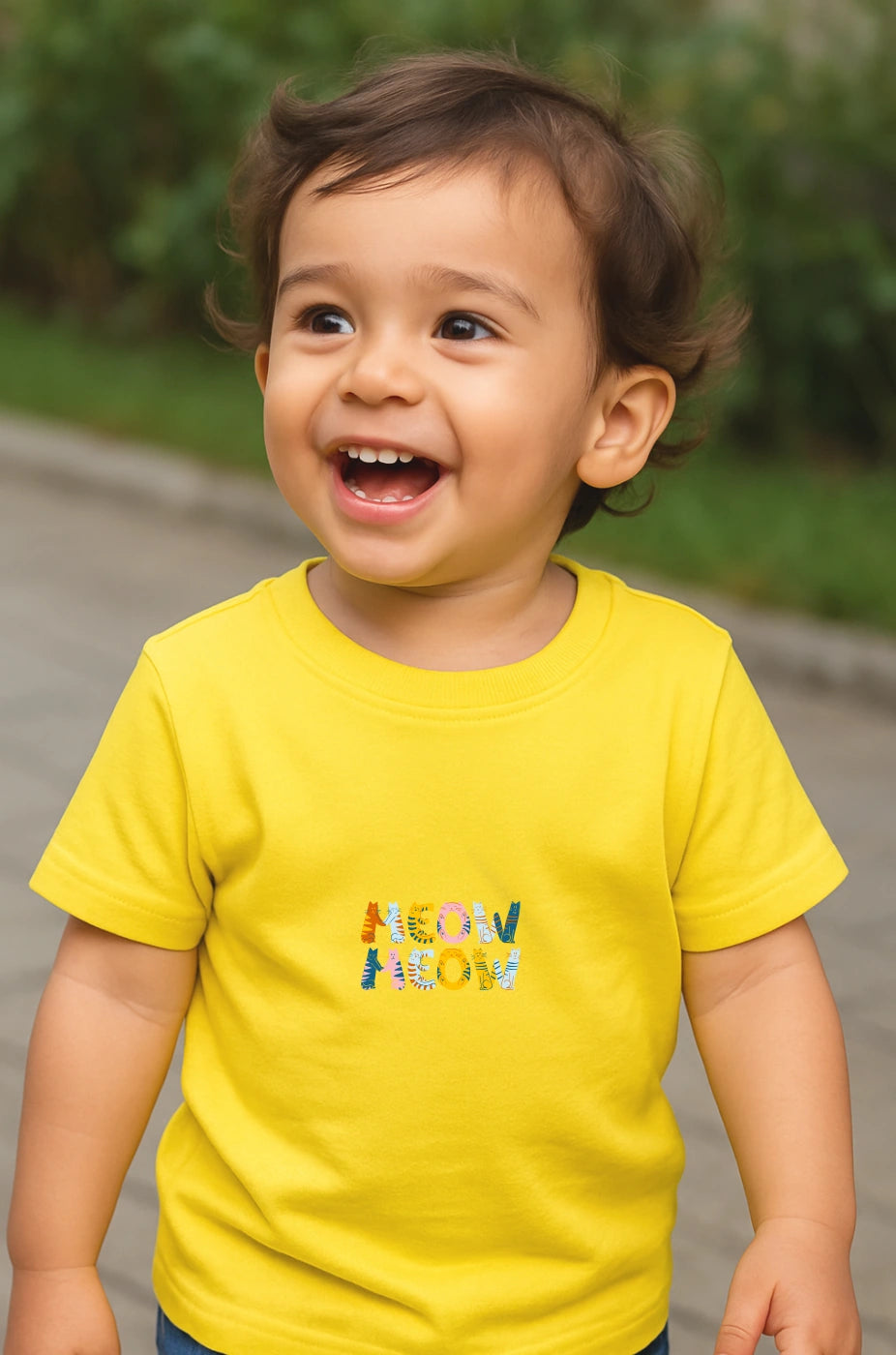 Toddler's Meow Meow Premium Cotton Tshirt