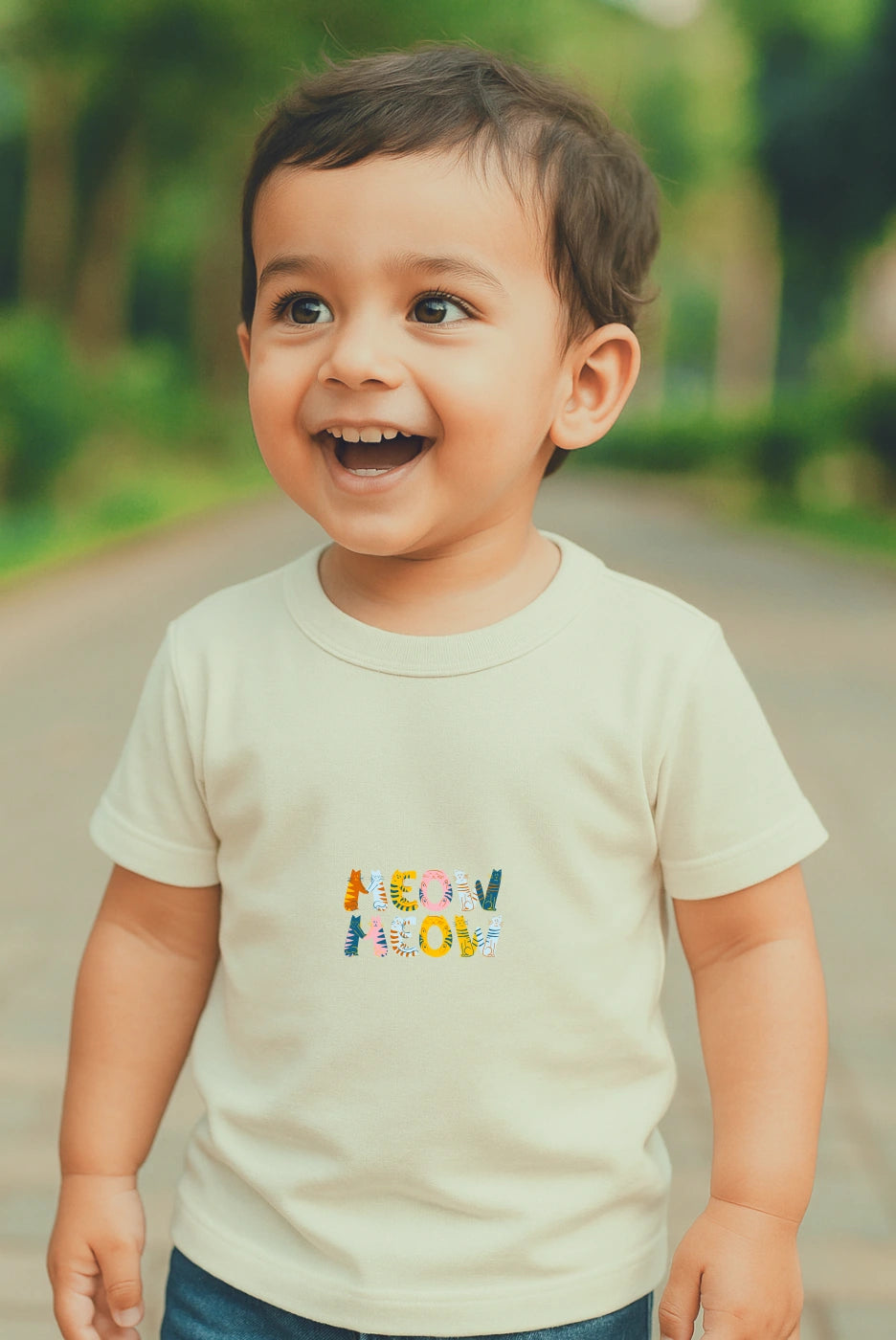 Toddler's Meow Meow Premium Cotton Tshirt