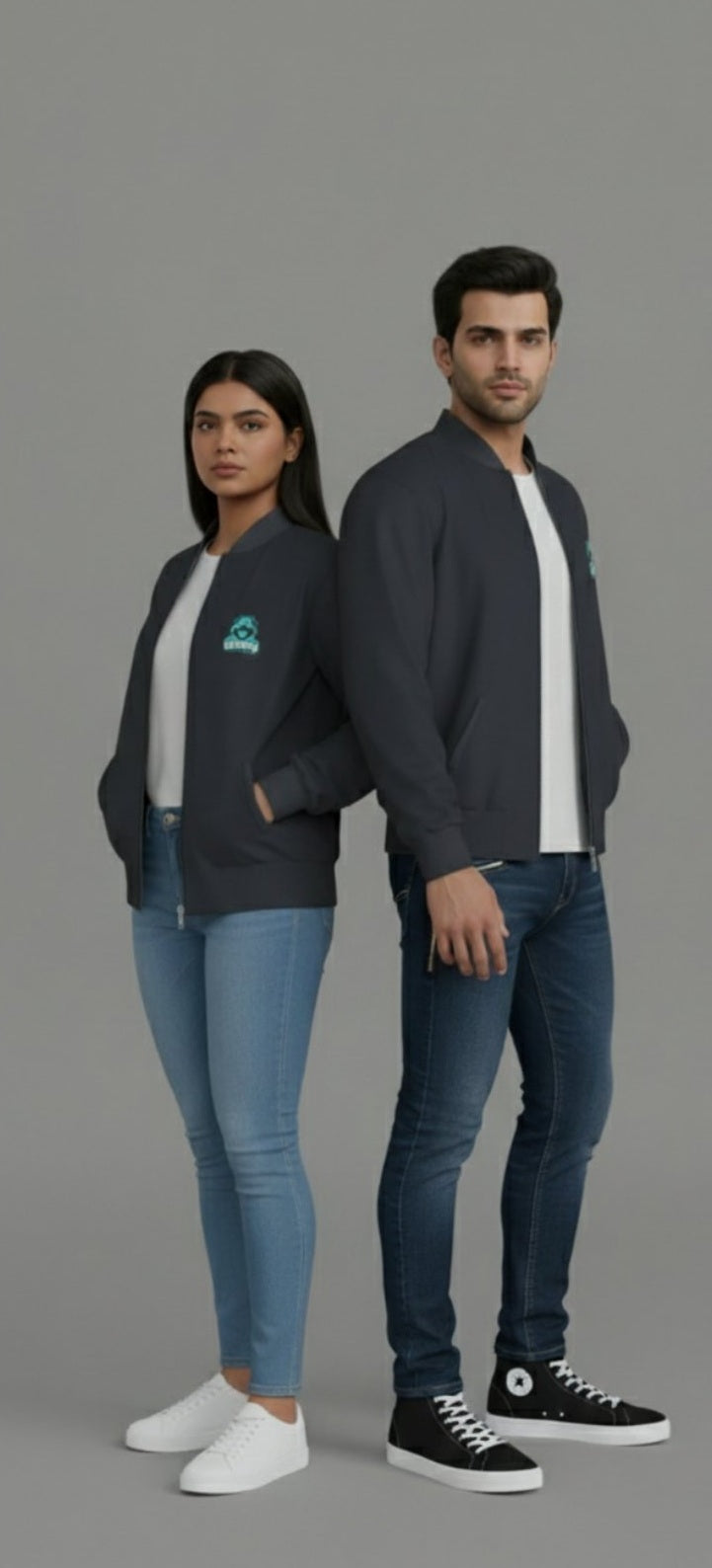 Unisex Gamer Esports Bomber Jacket Black 320 GSM Premium cotton | Dripsquadx