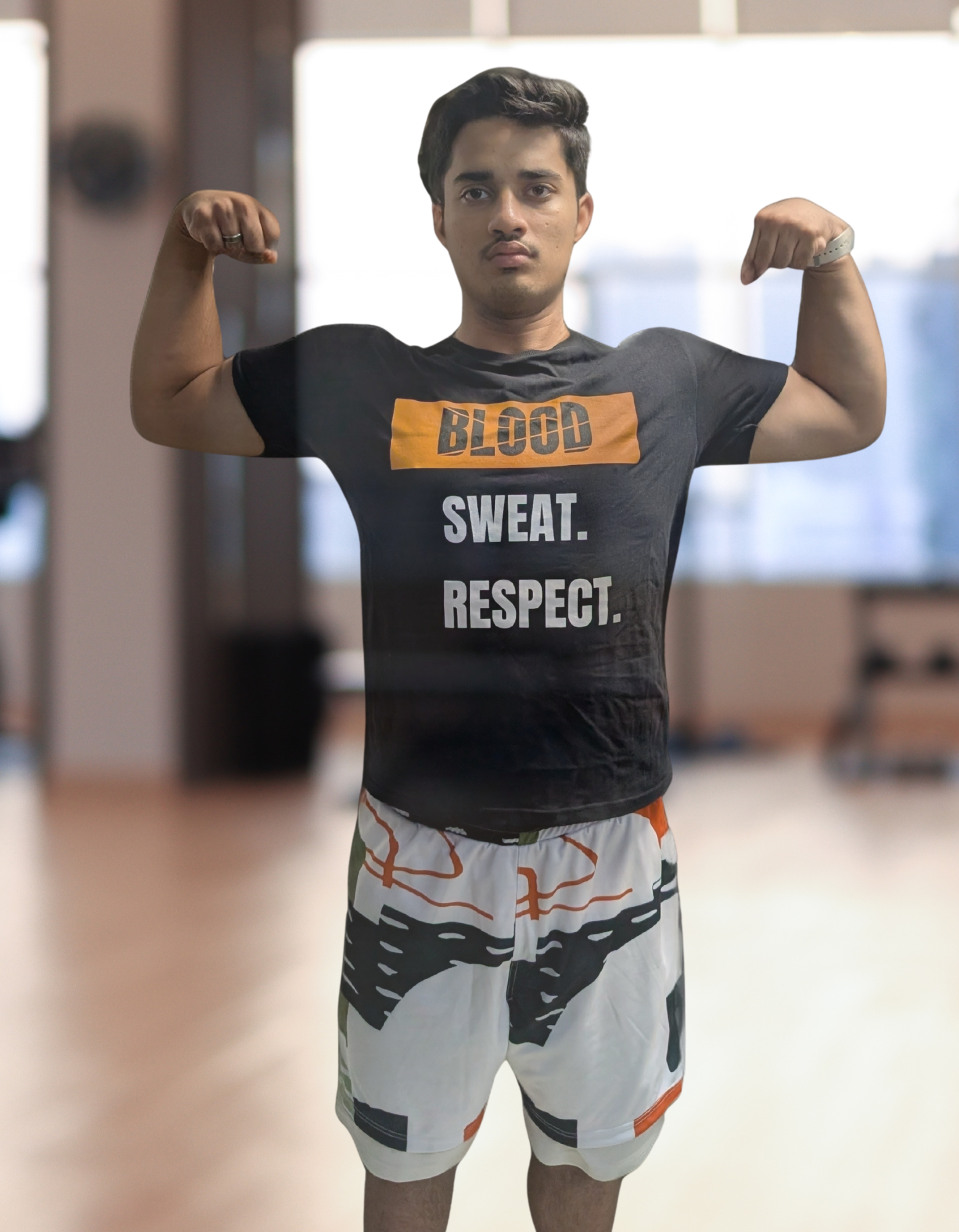 Cotton Stretch Blood Sweat T-shirt Black Unisex Premium cotton | Dripsquadx