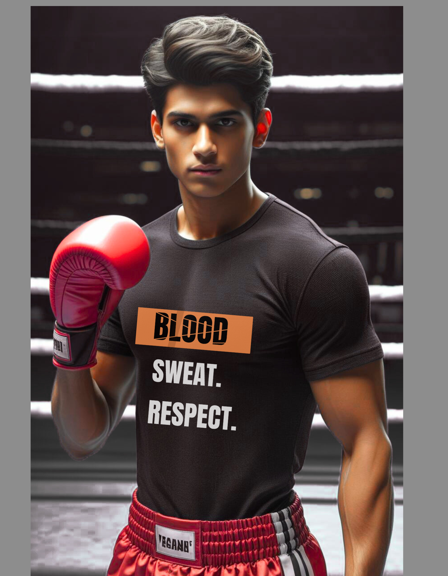Cotton Stretch Blood Sweat T-shirt Black Unisex Premium cotton | Dripsquadx