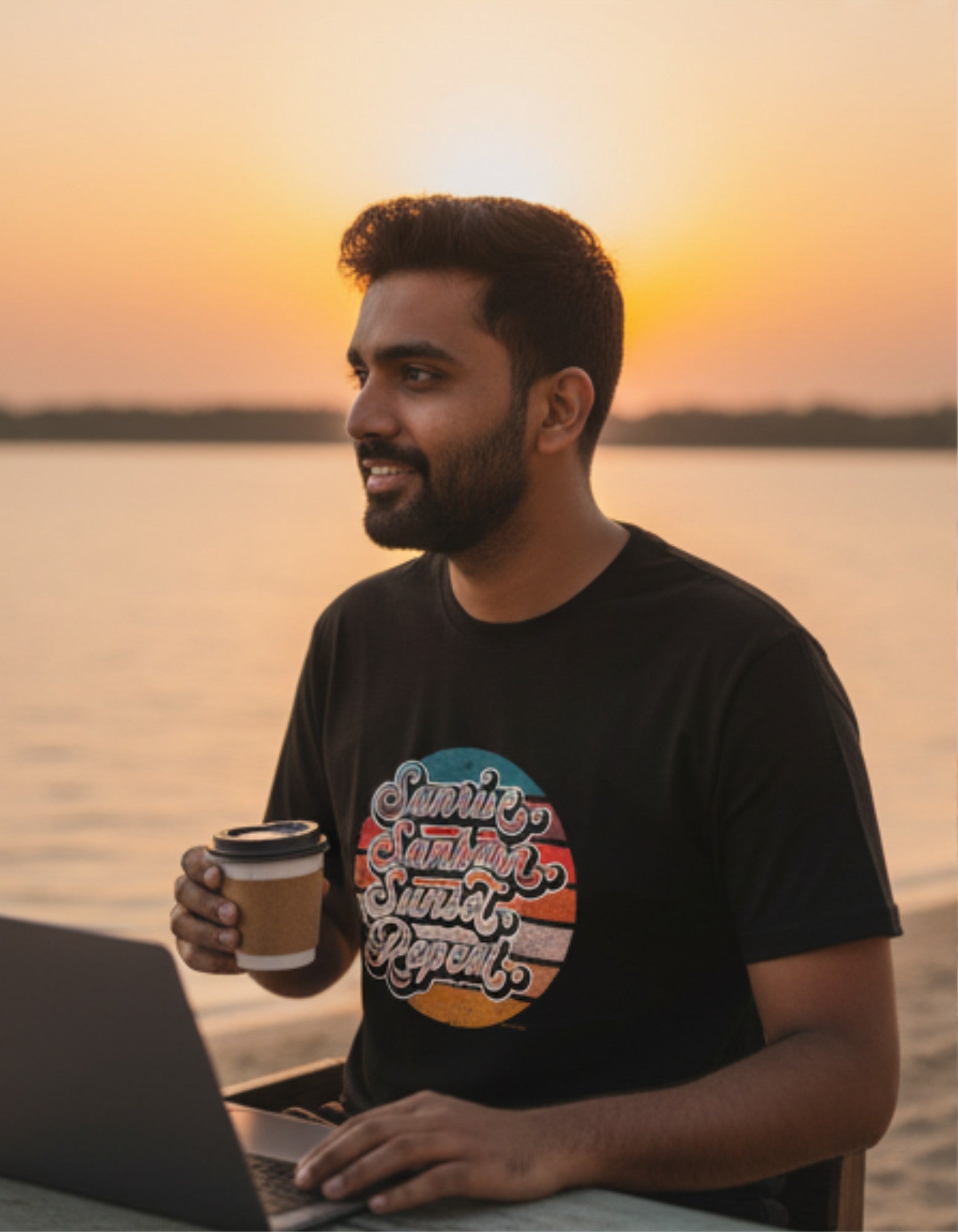 Sunrise Tee | Recycled Fiber Tshirt Drop – DripSquadX