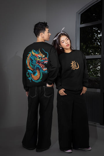 Drip SquadX Eternal Stregth Dragon Unisex Oversize Sweatshirt