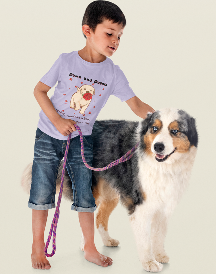 Drip SquadX Kids Paw and Petals Tshirt