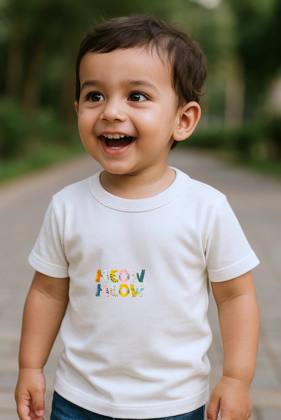 Toddler's Meow Meow Premium Cotton Tshirt