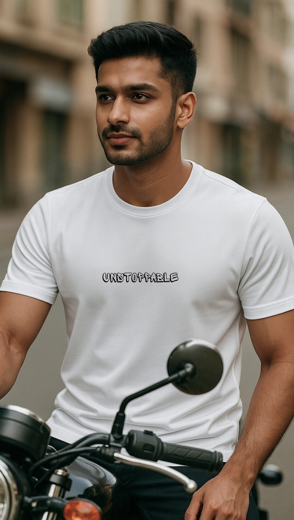Unisex Unstoppable Supima White T-shirts Premium cotton | Dripsquadx